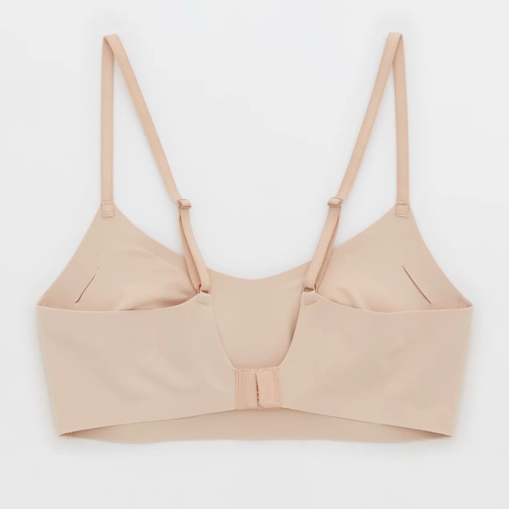 Aerie SMOOTHEZ Padded Scoop Bralette Sands Medium - Picture 2 of 7
